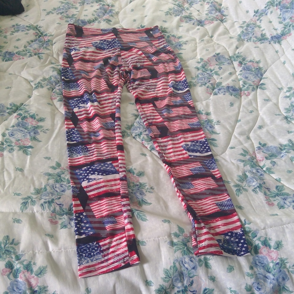 American Flag Leggings